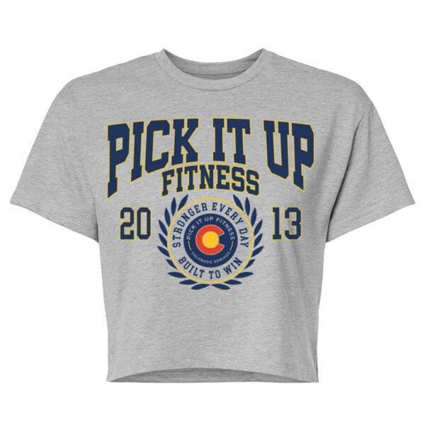 COLLEGETOWN - WOMEN'S CROP T-SHIRT - $JNBK98$ Thumbnail